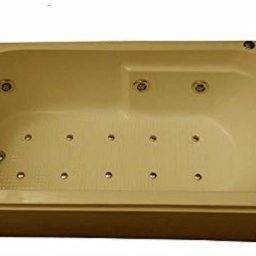 Divine 5.5 Feet Jacuzzi Massage with Bubble Bath - Ivory Free-standing Bathtub-image-90