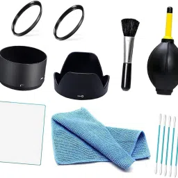 FND DSLR Combo Accessories Kit for Nikon D5600 AF-P 18-55mm & AF-P 70-300mm VRLens Hood-image-66