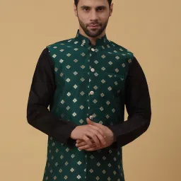 Floral Print Men Waistcoat-image-82