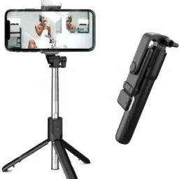 SOJUBA Bluetooth R1S Selfie Stick Tripod Selfie Stick with LED Fill Light, lightweight Monopod, Tripod, Tripod Kit, Tripod Bracket image 3