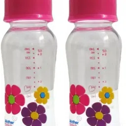 2 Pcs 240 ML Baby Feeding Bottle BPA Free And Non Toxic Plastic - 240 ml-image-65