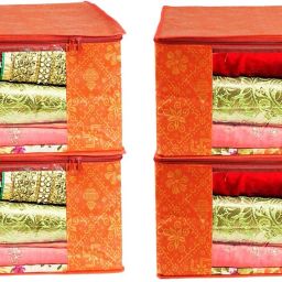 PRAHAN INTERNATIONAL Soiled Garment Bag , Apparel Storage, Appliance Covers QWV234 for Sarees Cloths Polyester Laundry Bag-image-19
