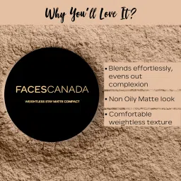 faces canada Stay Flawless Combo | Weightless Stay Matte Finish Compact Powder & Strobe Cream Highlighter image 4