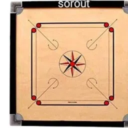 Nice Strong large Carrom Board with wooden Coins Striker (32 x 32 Inch) 8 cm Carrom Board-picture-25