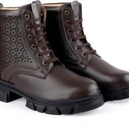 Women's Faux Leather Material Brown Casual Formal Laceup, Ankle Boot. Derby For Women-image-28