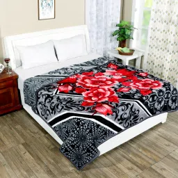 Printed Double Mink Blanket for Mild Winter-image-0