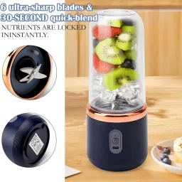 maanyratt fashion Portable Juicer Blender 40W Juicer Mixer Grinder (Portable Juicer | 2 Jars) Mixer Juicer Jar image 3