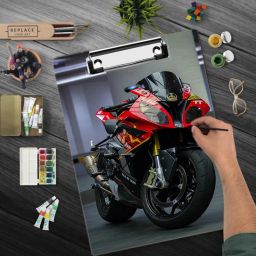 KTM bike Digital Reprint Clip Board Exam Pad (14x10 Inches) exam pad-image-47