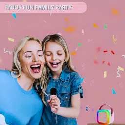 GUGGU 10W Bluetooth Speaker Wireless Karaoke Mic Speaker with RGB Light speakersRT170 10 W Bluetooth Party Speaker image 4