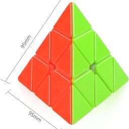 hastika 3x3 Pyraminx High Speed Stickerless 3 By 3 Pyramid Triangle Puzzle Cube image 2