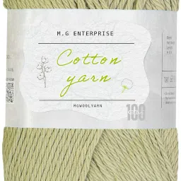 Cotton Delight light sage green 100 gms 100% Cotton Ball Hand knitting Yarn-image-91