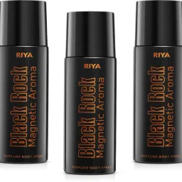 Black Rock Body Spray Deodorant For Men's Pack Of 3 150 Ml Each Deodorant Spray-For Men-25
