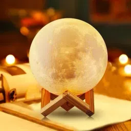 Moon Lamp 3D USB Rechargeable Color Changing Sensor Touch Crystal Ball 15cm Night Lamp-5