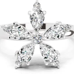 Sparkles Lab Grown Diamond 14kt White Gold ring-image-14
