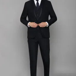 Men Single Breasted - 2 button Checkered Suit-image-99