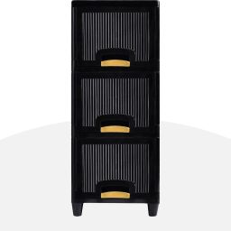 3 Chest of Drawers : Versatile Drawer Storage Organizer & Organisers Storage Box PP Collapsible Wardrobe-image-20