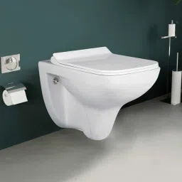 Water Closet, Commode With Soft Close Toilet Seat Meta Wall Mounted Water Closet P trap With Soft Close Seat Cover Western Commode-16