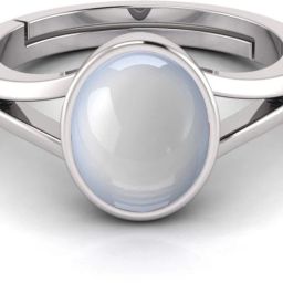 Natural 12.25 Ratti Moonstone Gemstone Ring Alloy Moonstone Sterling Silver Plated Ring-image-50