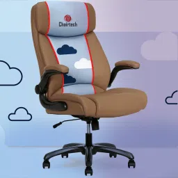 Leatherette Office Adjustable Arm Chair-picture-40