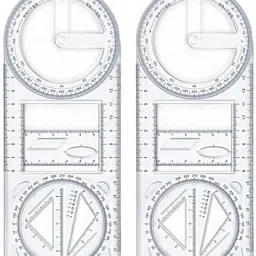 Drawing tool Geometric Ruler,Math Measuring Rulers for Drawing, Art Ruler-15