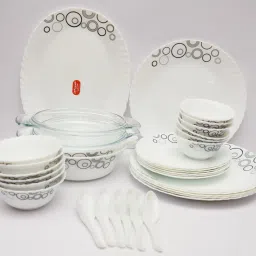 Pack of 35 Ceramic Misty Drops Dinner Set-image-13