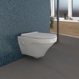 MAGIC Wall Mounted Closet with Soft Close Slim Detachable Seat Cover Western Commode-10
