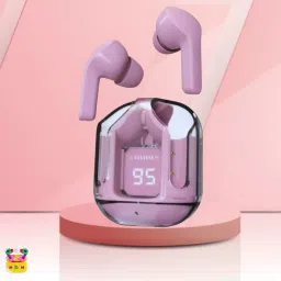 Ultrapods Max Blutooth Earbuds With Transparent Design Case & Led DisplayR6 Bluetooth Headset-image-70