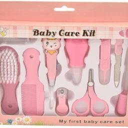 Grooming Kit, 10Pcs Newborn Baby, Toddler, Kids Care Accessories Set Manual Nasal Aspirator-image-24