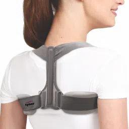 Clavicle Brace with Fastening Tape, Grey, XL, 1 Unit Shoulder Support-image-25