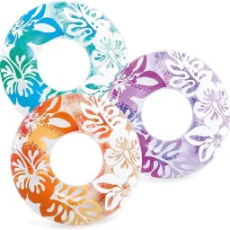 Inflatable Transparent Floral Swimming Ring Color Swimming Pool Tube Inflatable Swimming Pool-24