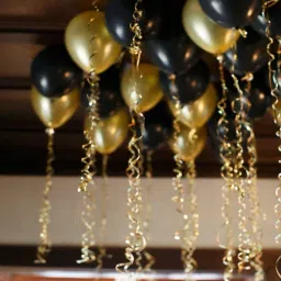 Solid Hd/Metalic 50 Balloons Golden and Black For Kids/Adult/Party/Birthday Decoration Balloon-10