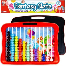 Fantasy Slate 2-in-1 Scribble & Count Educational Activity Set for Kids 2+ Years-14