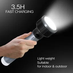 cinefx Long Range Torch Rechargeable Search Light LED Flashlight Metal Body Torch Torch image 2