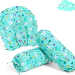 Cotton Baby Pillows for New Born 0-12 Months with 2 MatchingBolsters, Cotton, Mustard Seeds Toons & Characters Baby Pillow Pack of 3-image-94