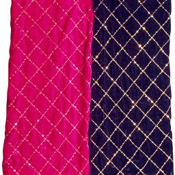 Unstitched Velvet Blouse Material Embroidered-image-14