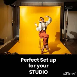 Hiffin ® 6x9 Ft,Yellow Professional Backdrop for Background Photography Background Translucent Reflector Umbrella image 4