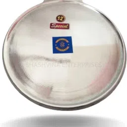 12" Pre-Seasoned Flat Indolium Dosa/Rotti/Chapathi Tawa With 5mm Raised Border Tawa 30 cm diameter-image-39