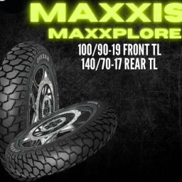 100/90-R19 & 140/70-R17 TUBE LESS COMBO PACK 2 TYRES ( FRONT & REAR ) MAXXPLORE Front & Rear Two Wheeler Tyre-image-58