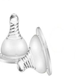 Wide Neck Silicon Nipple for Steel Feeding Bottle New Born Flow Nipple-image-76