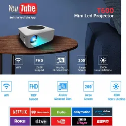 IBS HD WIFI YOUTUBE MIRACAST ACCESS 1080P Home Theater Multimedia Multi-Screen (4700 lm) Portable Projector-17