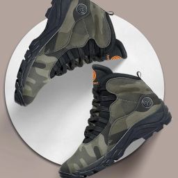 WOLF Adaptive Smart Cushioning High-Top Boots for Hiking, Camping & Trekking Boots For Men-image-17
