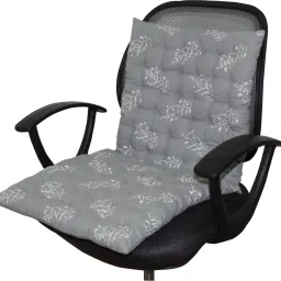 Cotton Geometric Chair Pad Pack of 1-image-42