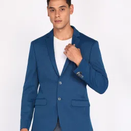 Men Self Design Single Breasted Formal Blazer-image-88