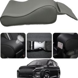 Universal Grey Arm Pain Releif Armrest/Handrest With Phone Holder For Car-138 Car Armrest Cover-image-51