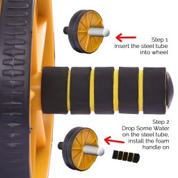 activex AbPlus Wheel Roller,Home workout abroller for Abdominal & Core Strength Training Ab Exerciser image 3