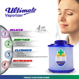 ULTIMATE Plus 4 Way Action Vaporizer, Steam Inhalator, Relief from Cold and Cough, , Red Vaporizer image 5