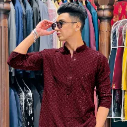 Men Embroidered Cotton Rayon Straight Kurta-image-6