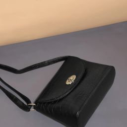 Women Black Sling Bag - Regular Size-image-13