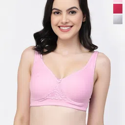 College Girl Pack of 3 Full Coverage Cotton T-shirt Bra With All Day Comfort-picture-15