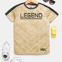 HRX by Hrithik Roshan Boys Typography Printed Rapid Dry T-shirt-image-90